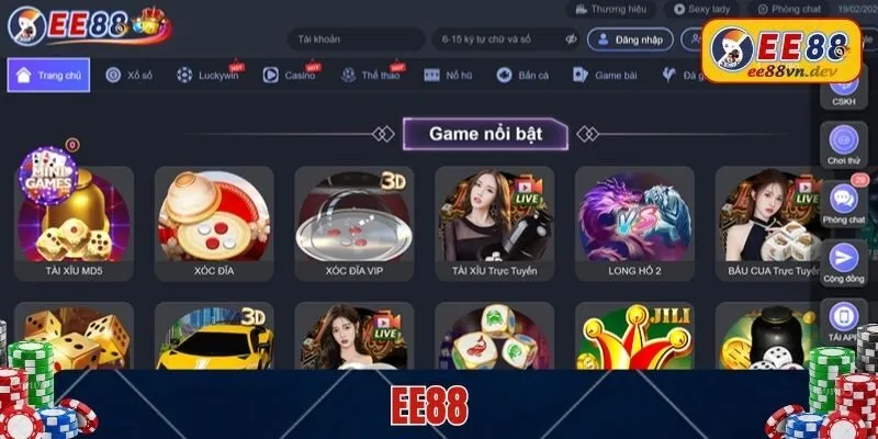 EE88 cung cấp kho game đa dạng