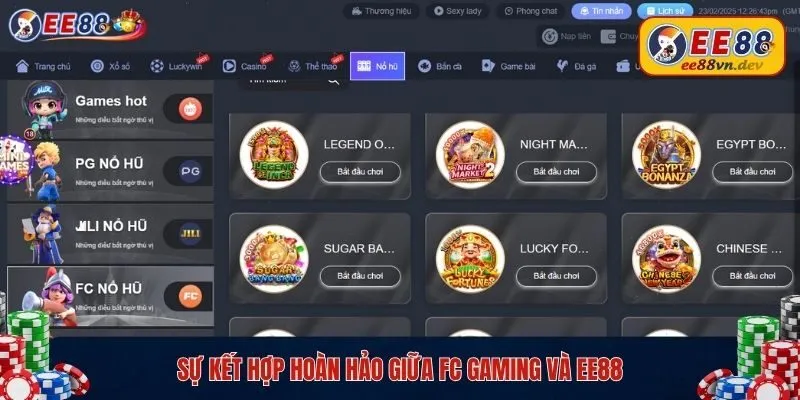 Sự kết hợp hoàn hảo giữa FC Gaming và EE88