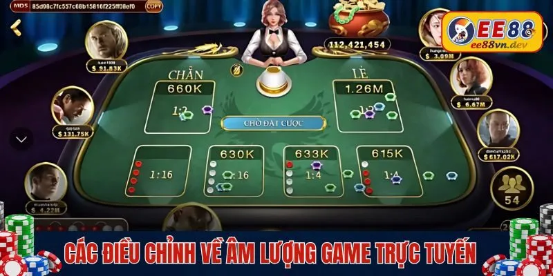 Lựa chọn các điều chỉnh về âm lượng game trực tuyến